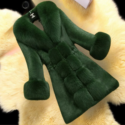 Luxus Jacke mit Pelzbesatz - Stilvolle Damenjacke