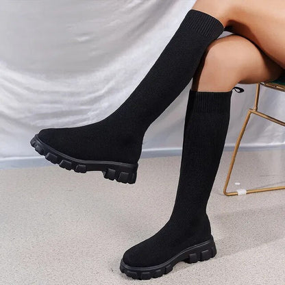 Komfortable Knöchelstiefel Damen Stretch