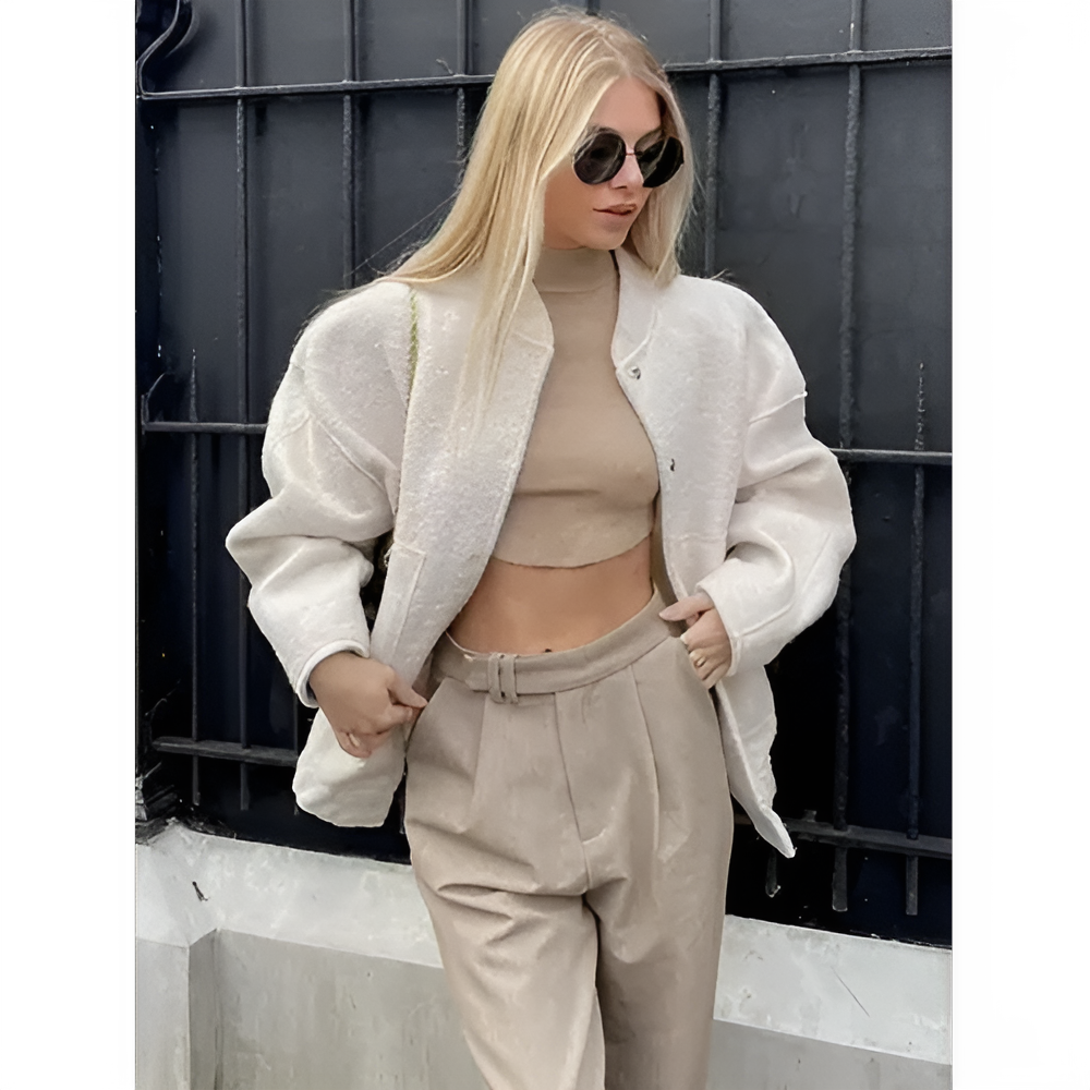 Übergroße Damen Winterparka Aviator Jacke - IdealeKleiden