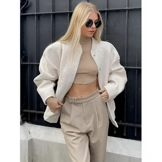 Übergroße Damen Winterparka Aviator Jacke - IdealeKleiden