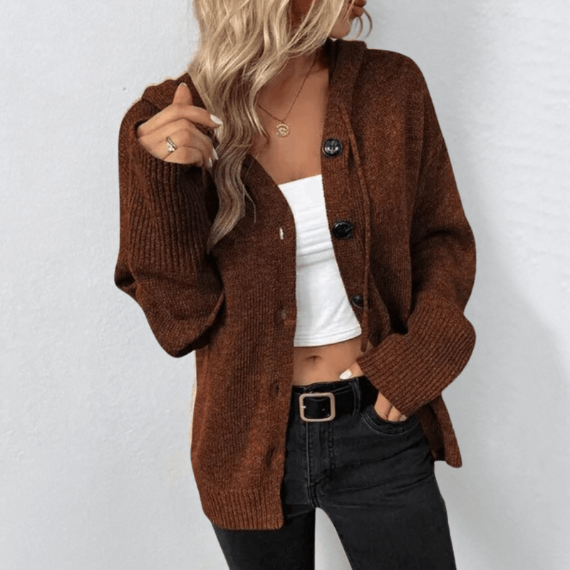 Damen Cardigan Bequem Oversized