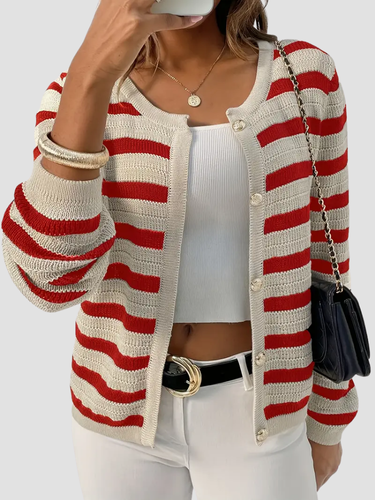 Damen Cardigan Weich Gemütlich Stricken