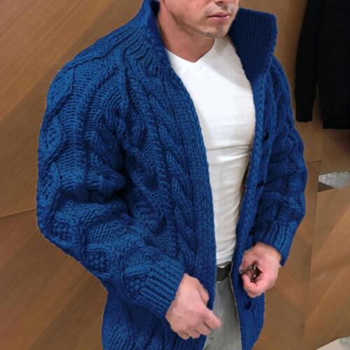 Herren Strickjacke Stehkragen Klassisch - IdealeKleiden
