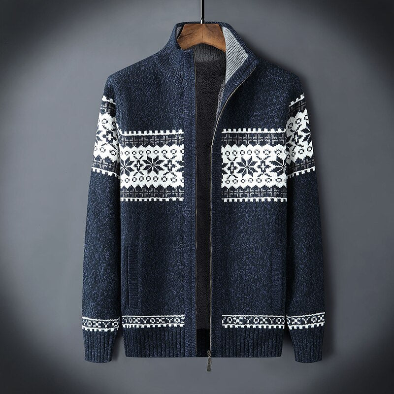Warme Strickjacke Herren Winter