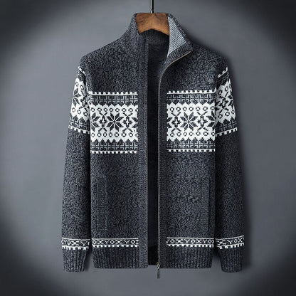 Warme Strickjacke Herren Winter