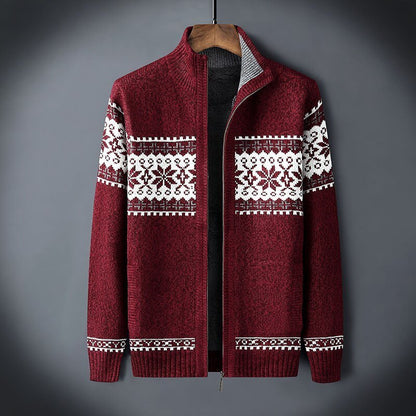 Warme Strickjacke Herren Winter