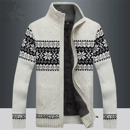 Warme Strickjacke Herren Winter