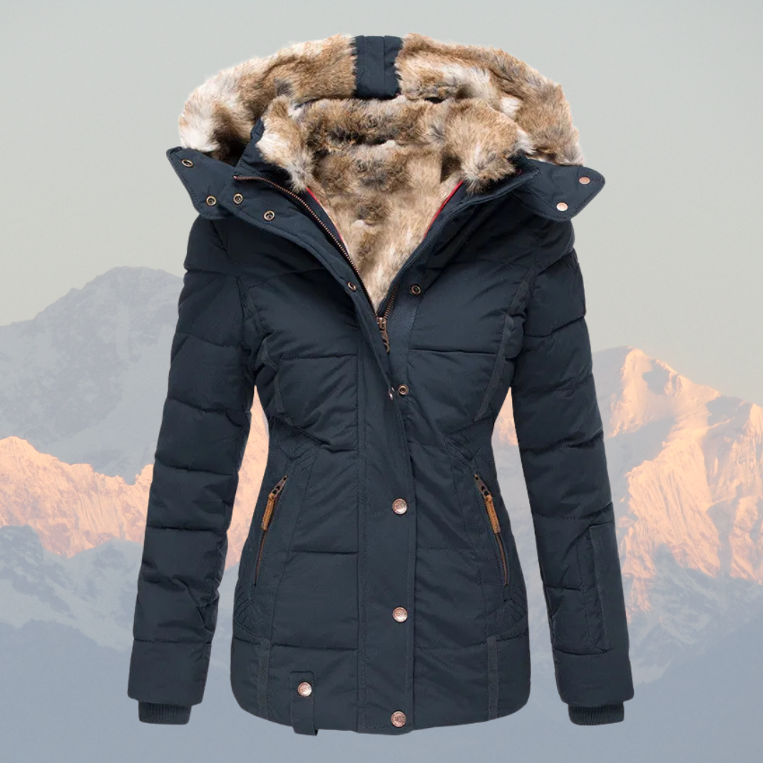 Winterjacke Damen Warm Isoliert Wasserdicht Daunenmantel