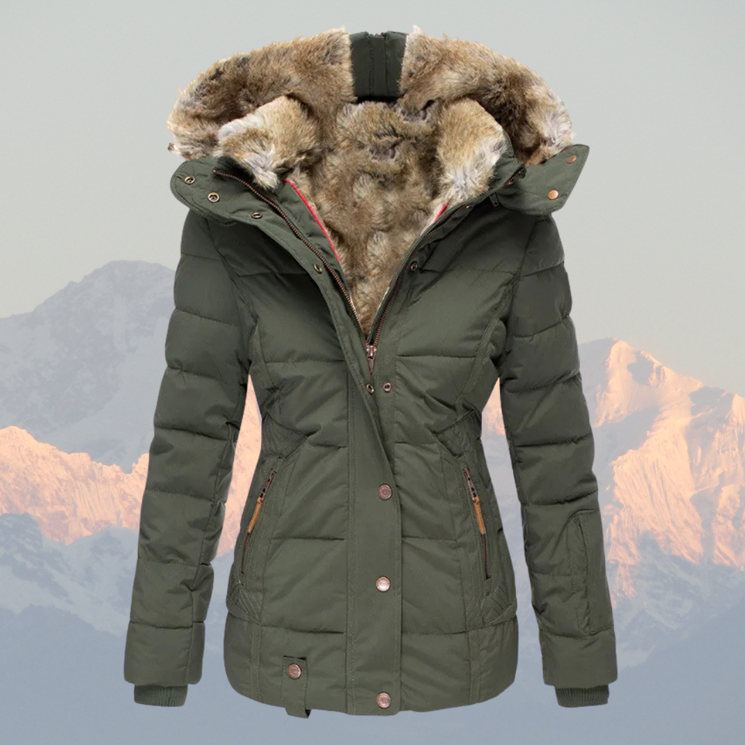 Winterjacke Damen Warm Isoliert Wasserdicht Daunenmantel