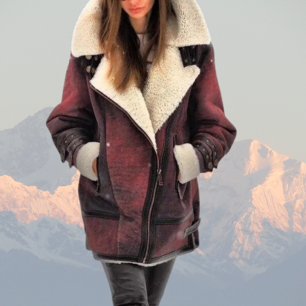 Lederjacke Shearling Fliegerstyle