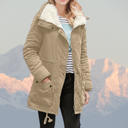 Wasserabweisende Winterjacke Mit Kapuze Gefüttert