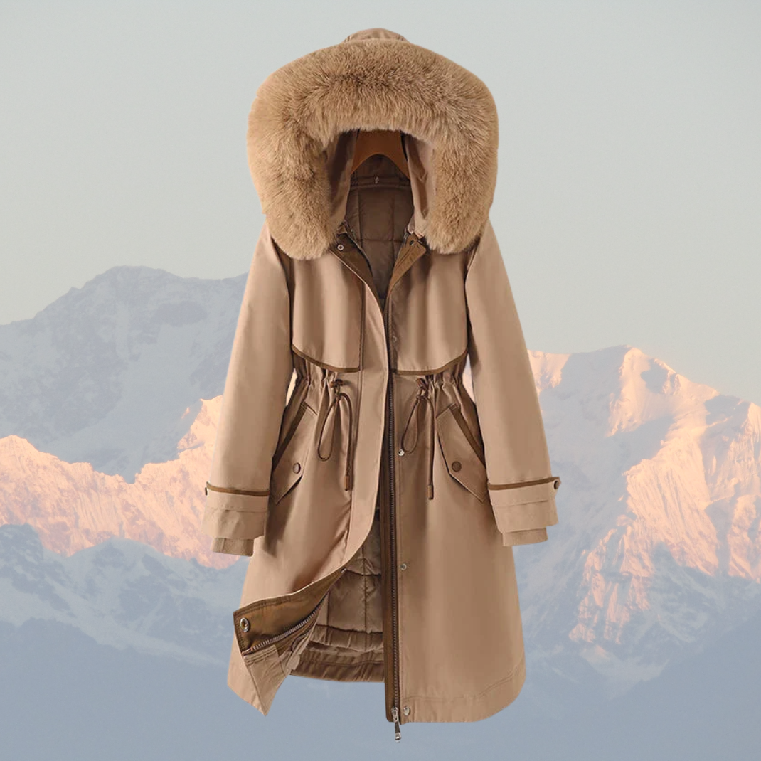 Warme Winter-Parka mit Daunenfüllung