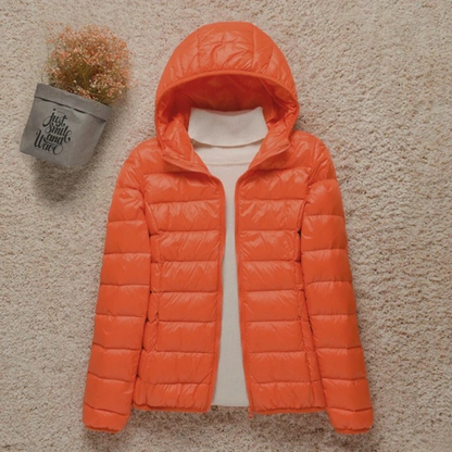 Stylische Kapuzenjacke Stehkragen Design
