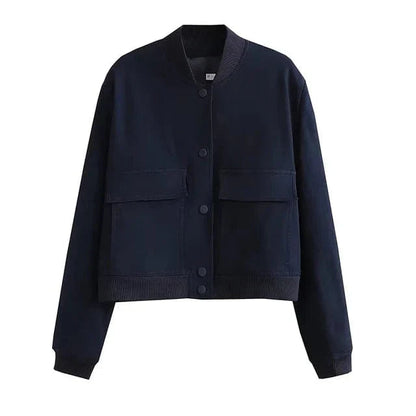 Modische Damen Bomberjacke Kurz