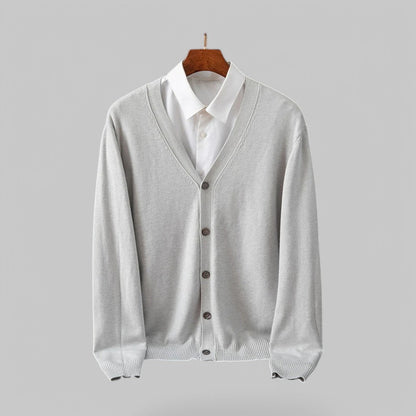 Stilvoller Herren Cardigan V-Ausschnitt Elegant