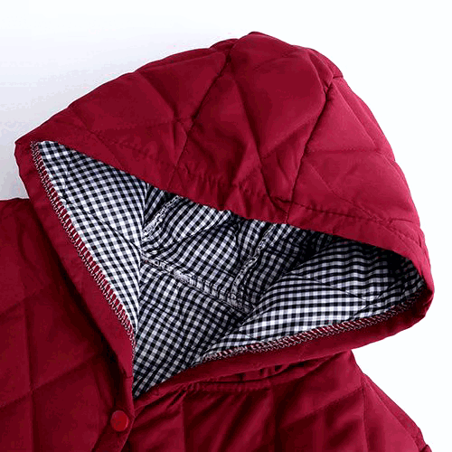 Große Winterjacke Damen Oversize Baumwolle - IdealeKleiden
