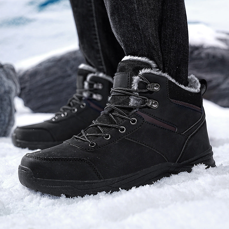 Damen Winterstiefel Hoch Elegant Stabil - IdealeKleiden