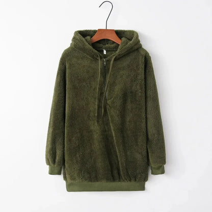 Übergroßer Sherpa Fleece Hoodie Warm & Bequem