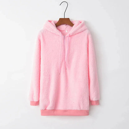 Übergroßer Sherpa Fleece Hoodie Warm & Bequem