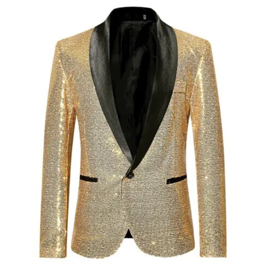 Glitzer Blazer Herren Party Elegant