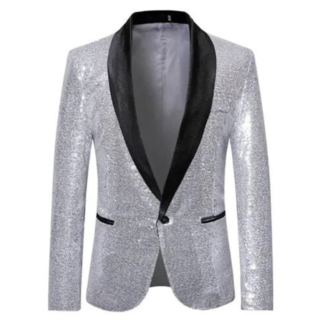 Glitzer Blazer Herren Party Elegant