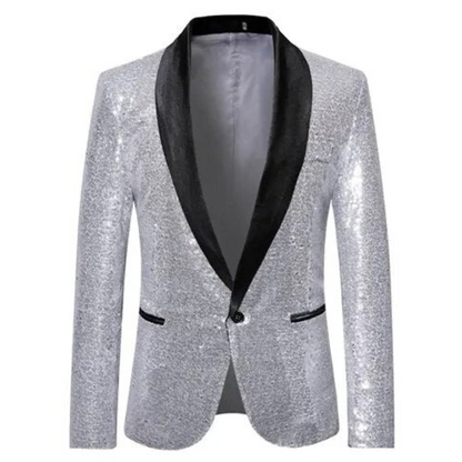 Glitzer Blazer Herren Party Elegant