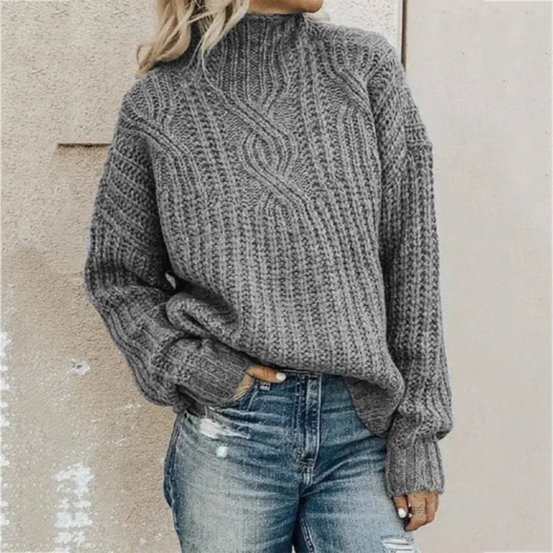 Weicher Strickpullover Frauen