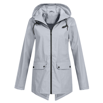 Kapuzenjacke Frauen Leicht Lässig Herbst Winter