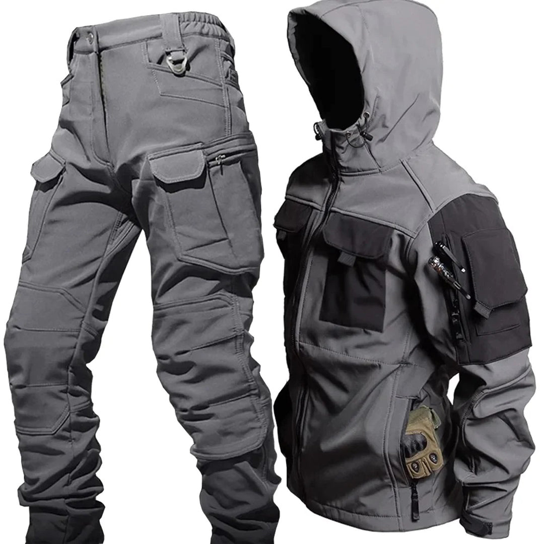 Praktisches Outfit | Kapuzenjacke und Cargo-Hose Set