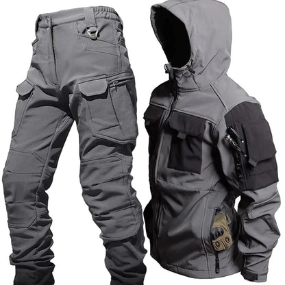 Praktisches Outfit | Kapuzenjacke und Cargo-Hose Set