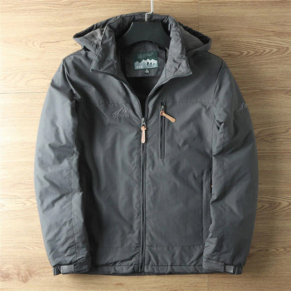 Praktische Outdoorjacke Wasserabweisend Fleece Kapuze
