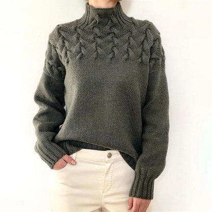Stilvoller Pullover mit Rollkragen Design
