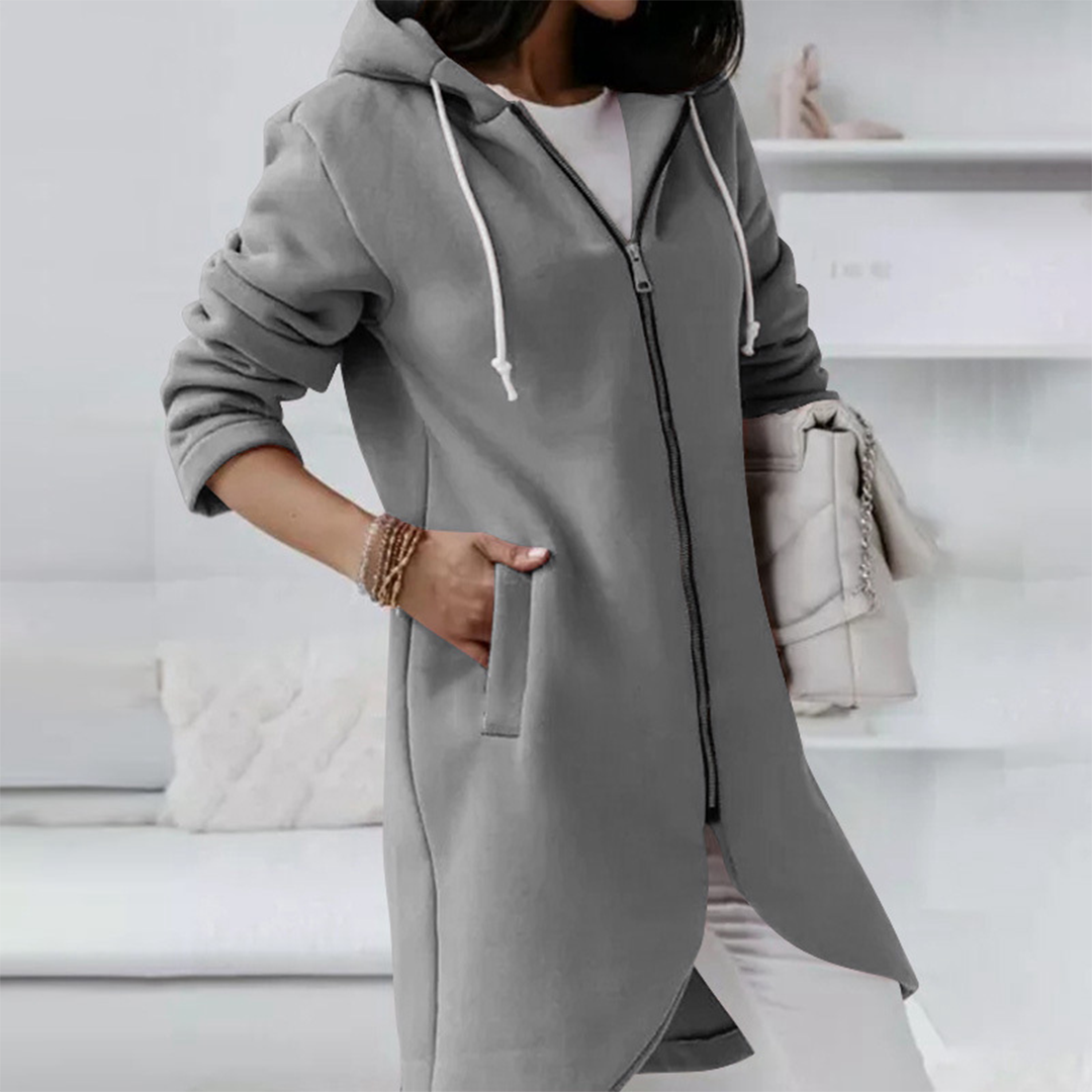 Damen Langjacke Kapuzenparka Modern