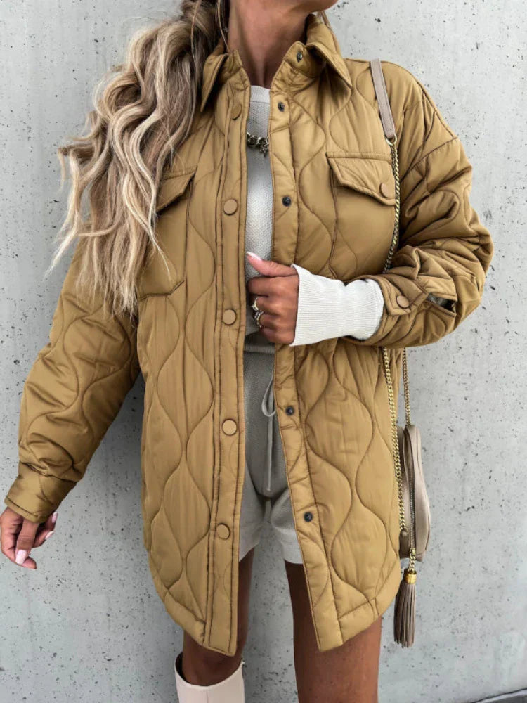 Wintermantel Damen Modern Kragen