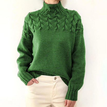 Stilvoller Pullover mit Rollkragen Design