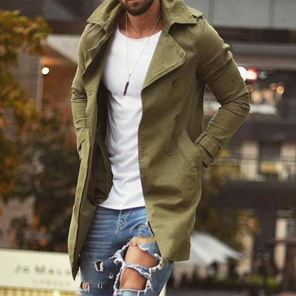 Herren Winterjacke Lang Elegant