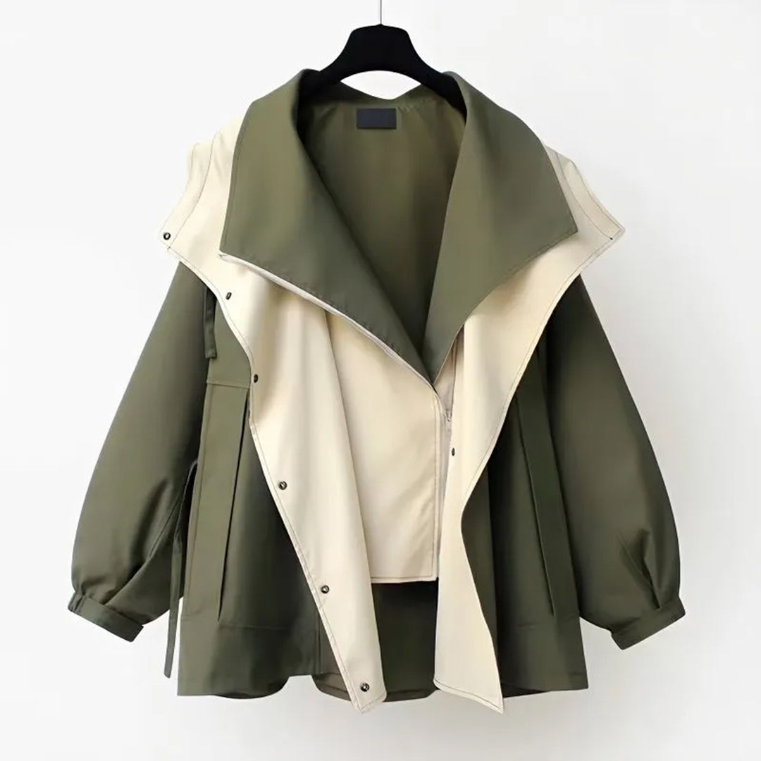Herbstjacke Frauen Stilvoll Elegante Damenjacke