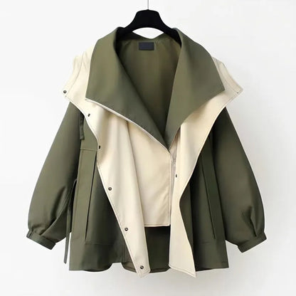Herbstjacke Frauen Stilvoll Elegante Damenjacke