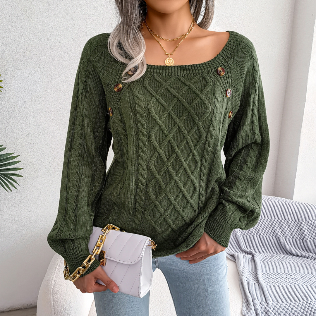 Stilvoller Damenpullover Elegant Langarm