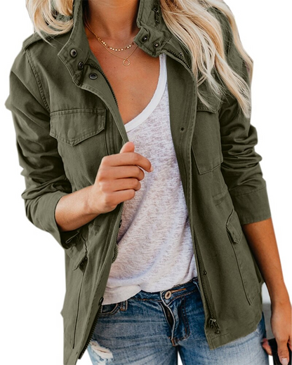 Praktische Übergangsjacke mit vielen Taschen