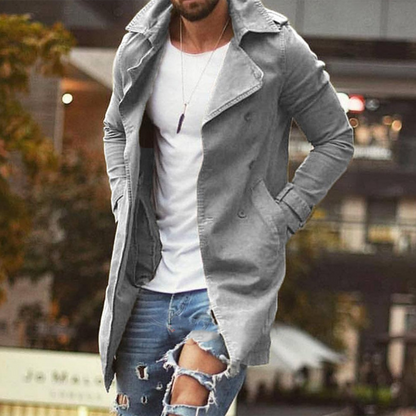 Herren Winterjacke Lang Elegant