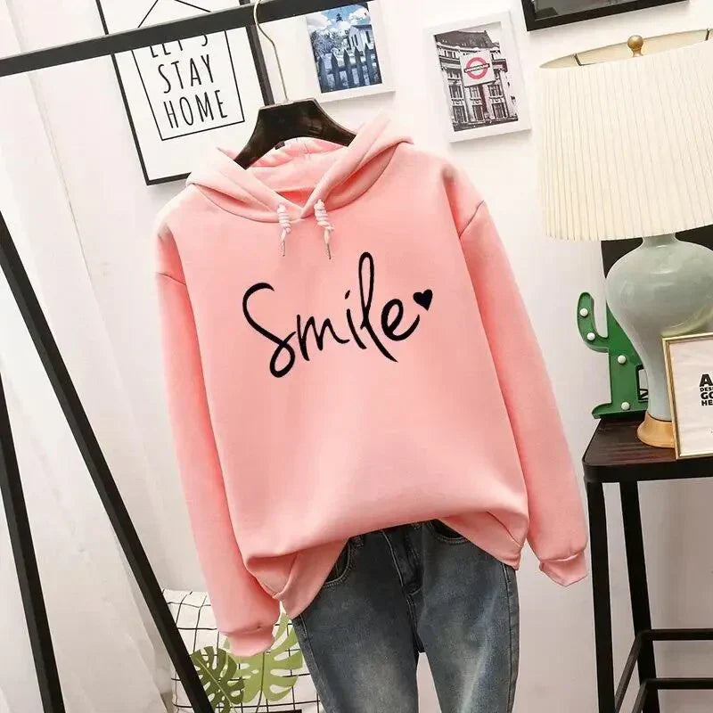 Frauen Kapuzenpullover Liebe Smile Design