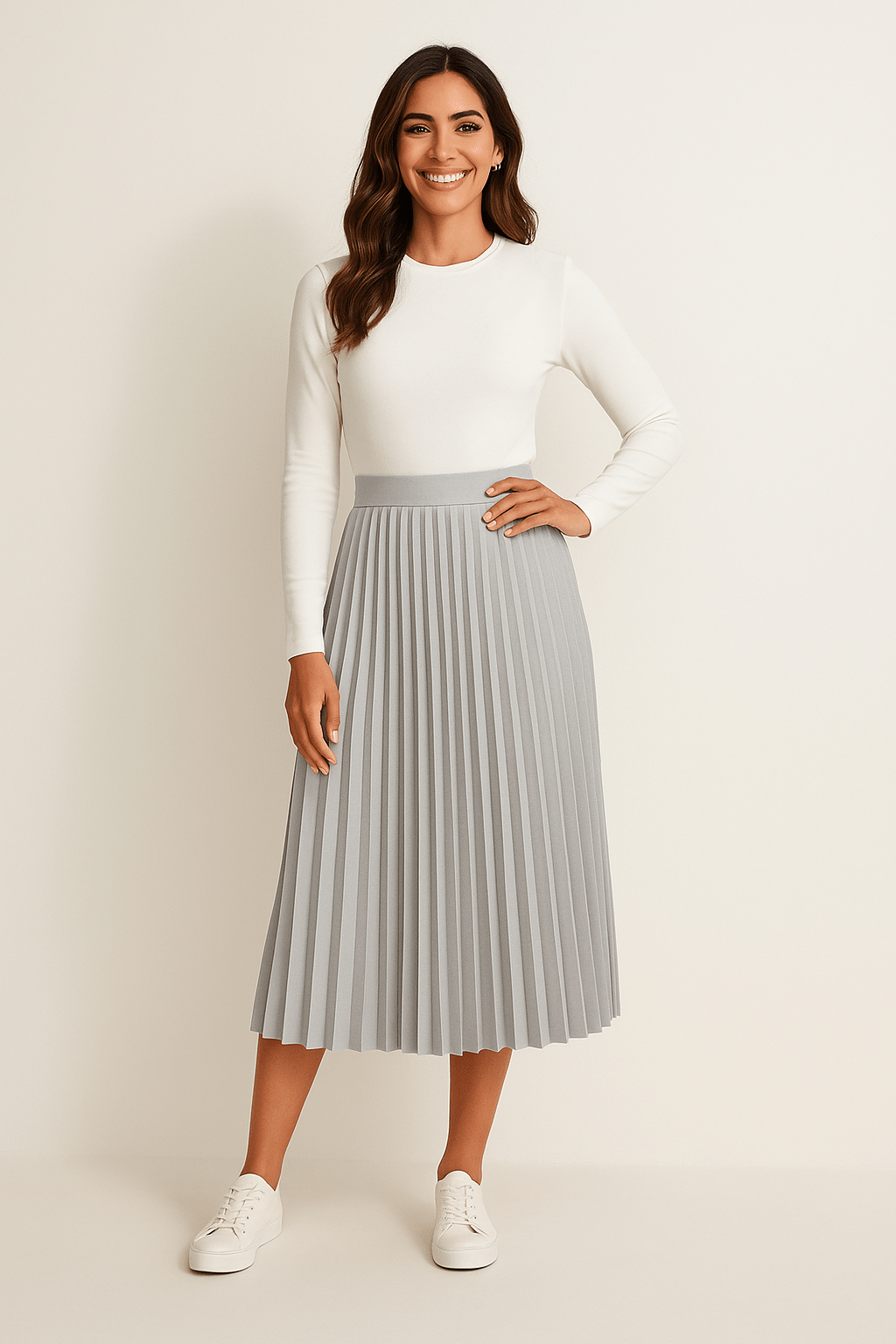 Elegante Damenkleid Midirock