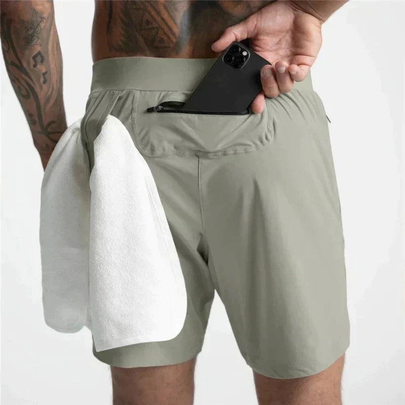 Leichte Herren Sport Shorts Kordelzug