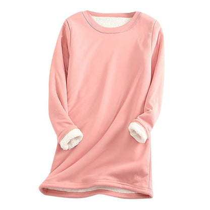 Damen Fleece Pullover Weich