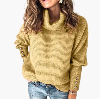 Stilvoller Rollkragen Pullover Modern Design