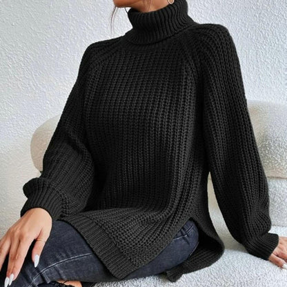 Kuscheliger Rollkragenpullover Weich Warm