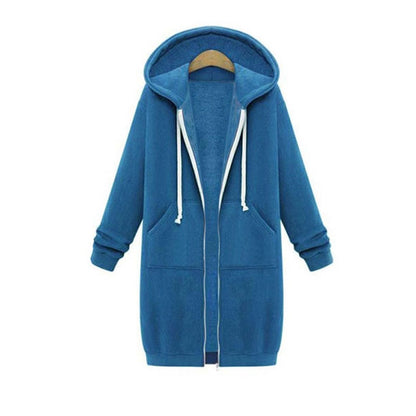 Stylische Damenjacke Lang Sweatshirt Design