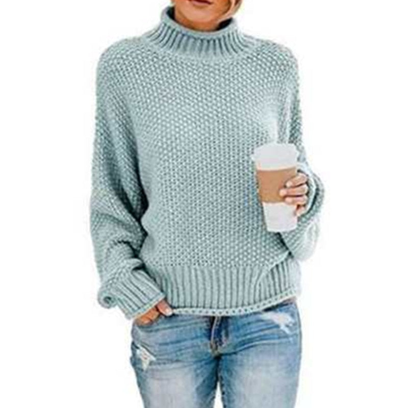 Weiche Rollkragenpullover Selbstgestrickt
