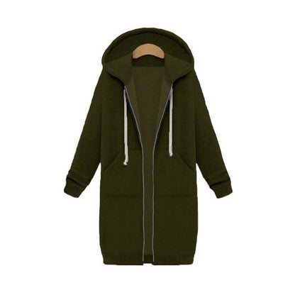 Stylische Damenjacke Lang Sweatshirt Design